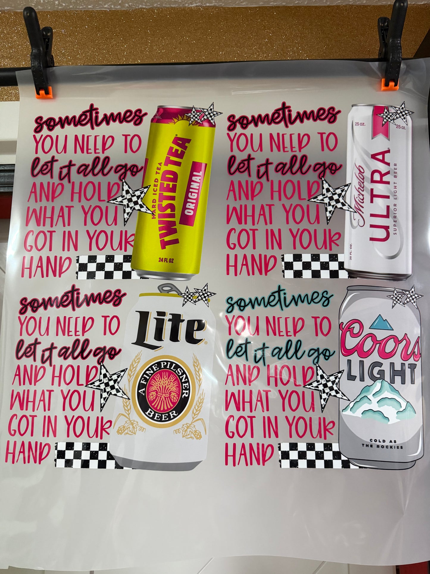 SOMETIMES YOU NEED TO - ALCOHOL - 4 TRANSFERS - PREMADE DTF BUNDLE - READY TO PRESS