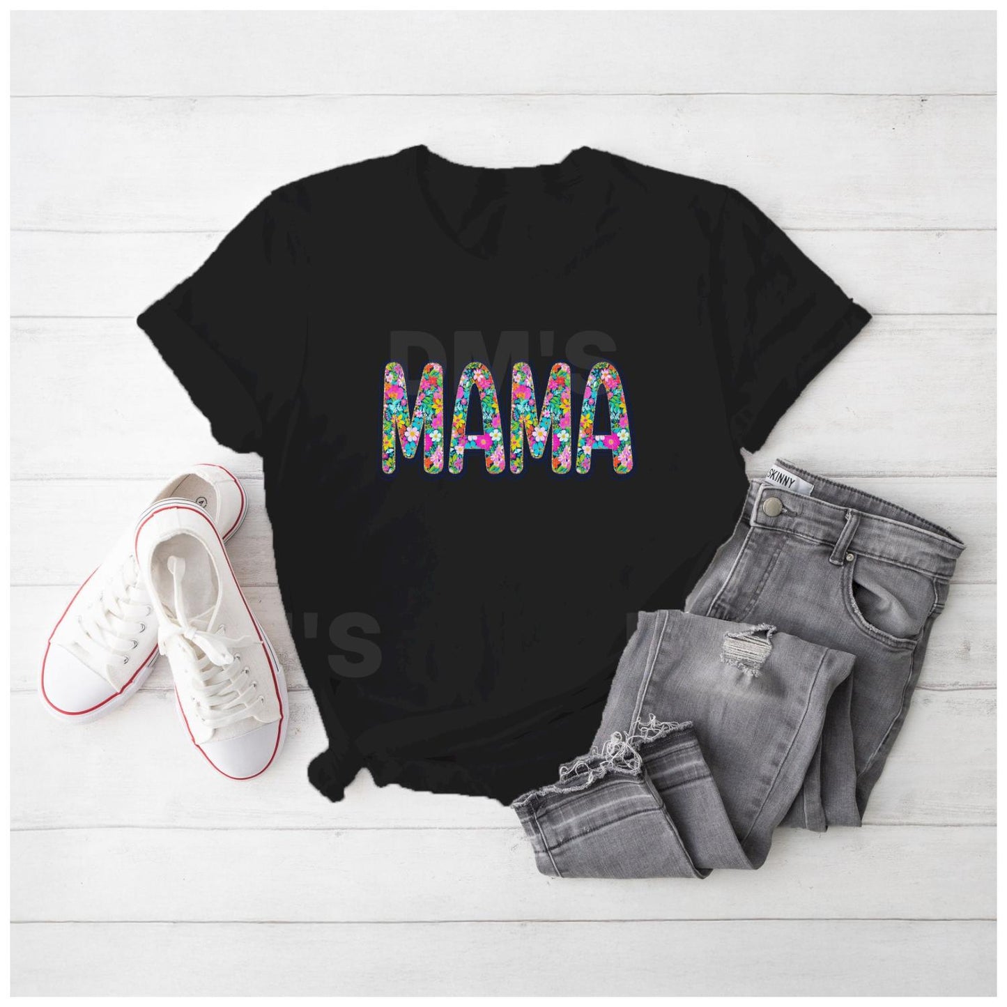 Bright Floral DTF Transfer Bundle - 6 Designs - Family Mama Mini Nana Aunt Mimi Gigi