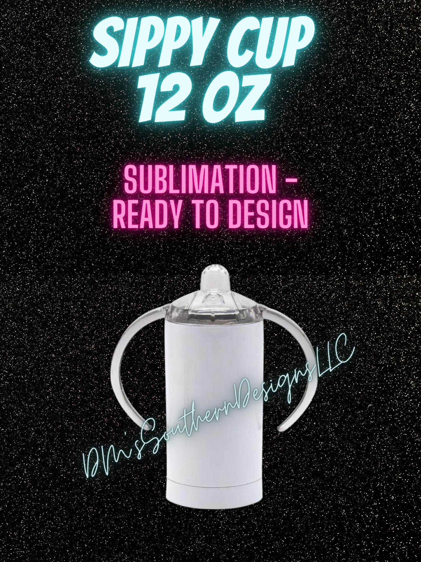 12oz Glossy Sublimation Sippy Cup