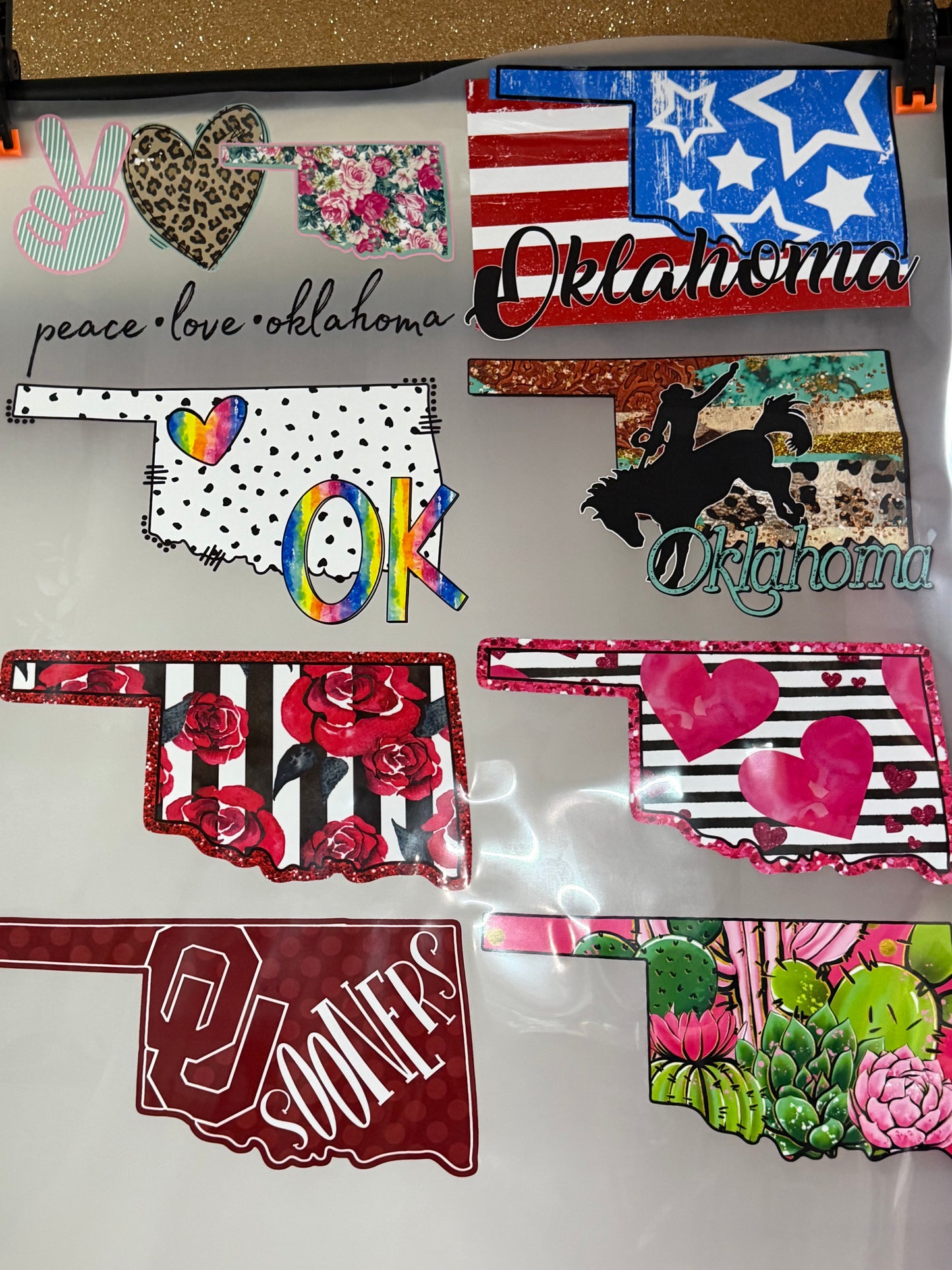 OKLAHOMA - 8 DESIGNS - PREMADE DTF BUNDLE - READY TO PRESS