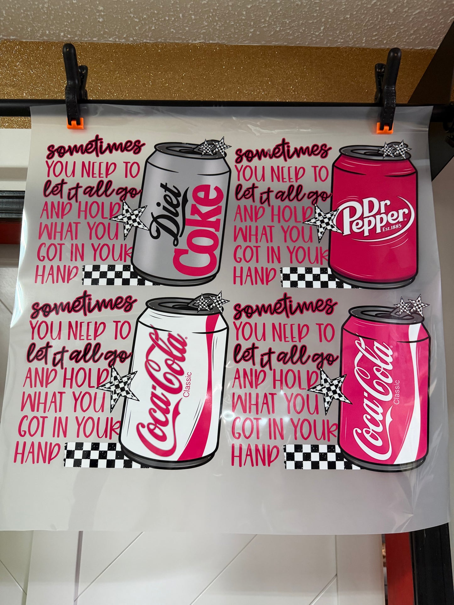 SOMETIMES YOU NEED TO - SODA- 4 TRANSFERS - PREMADE DTF BUNDLE - READY TO PRESS