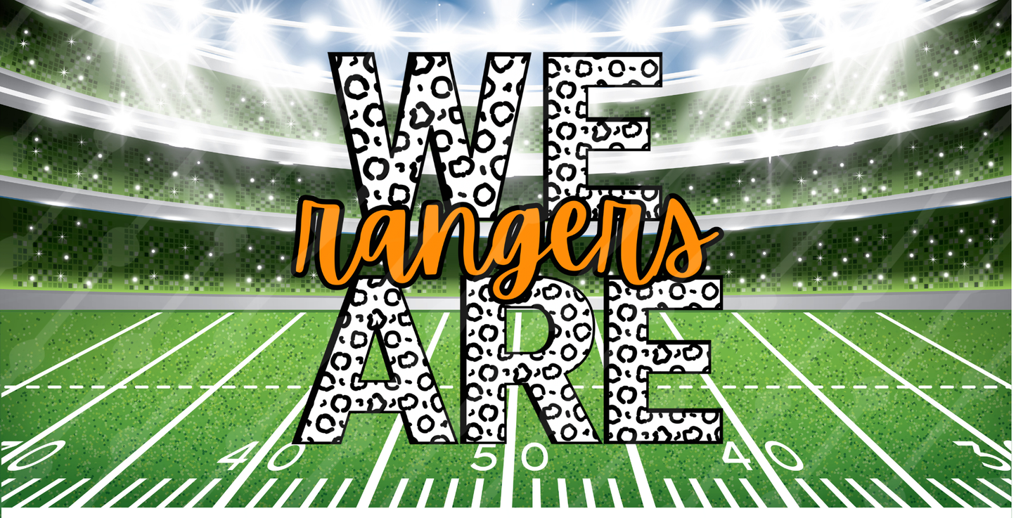 WE ARE RANGERS LICENSE PLATE