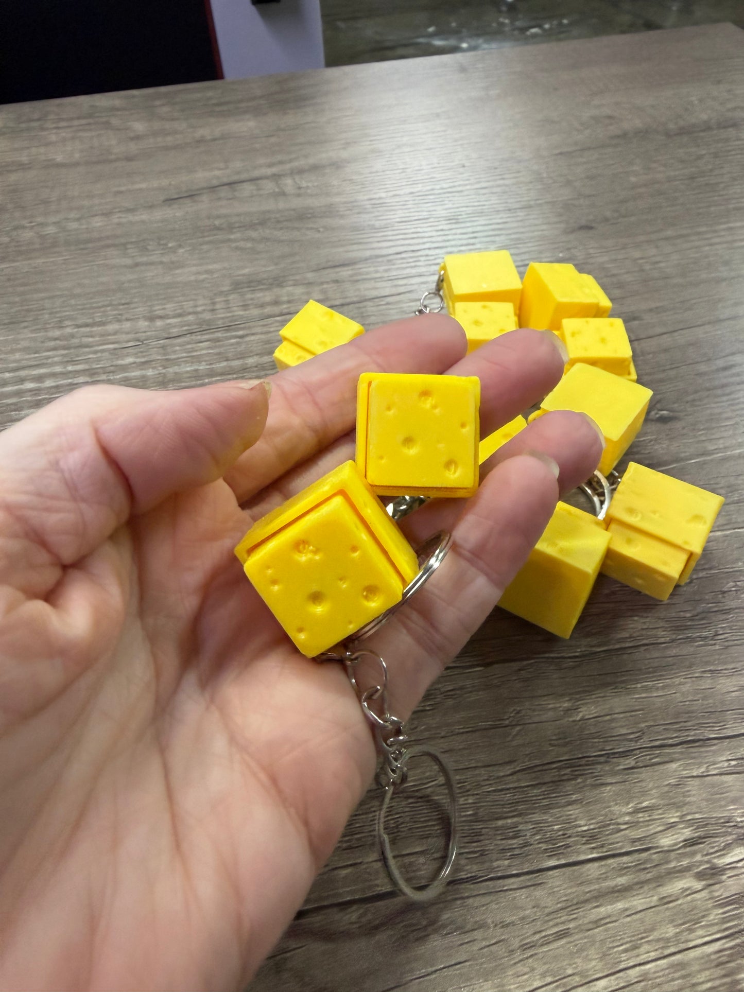 Cheese Clicker Keychain