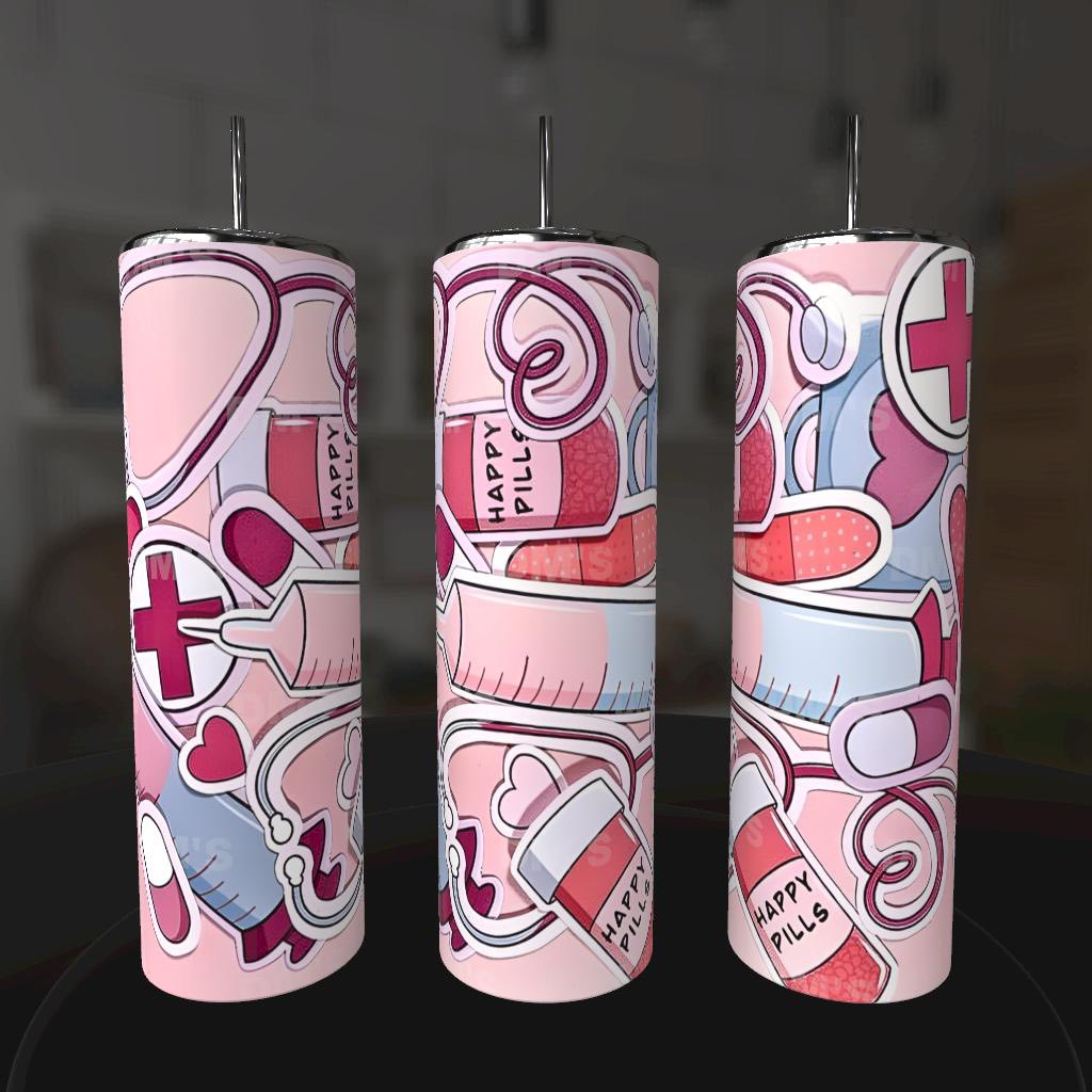 HAPPY PILLS MEDICAL TUMBLER