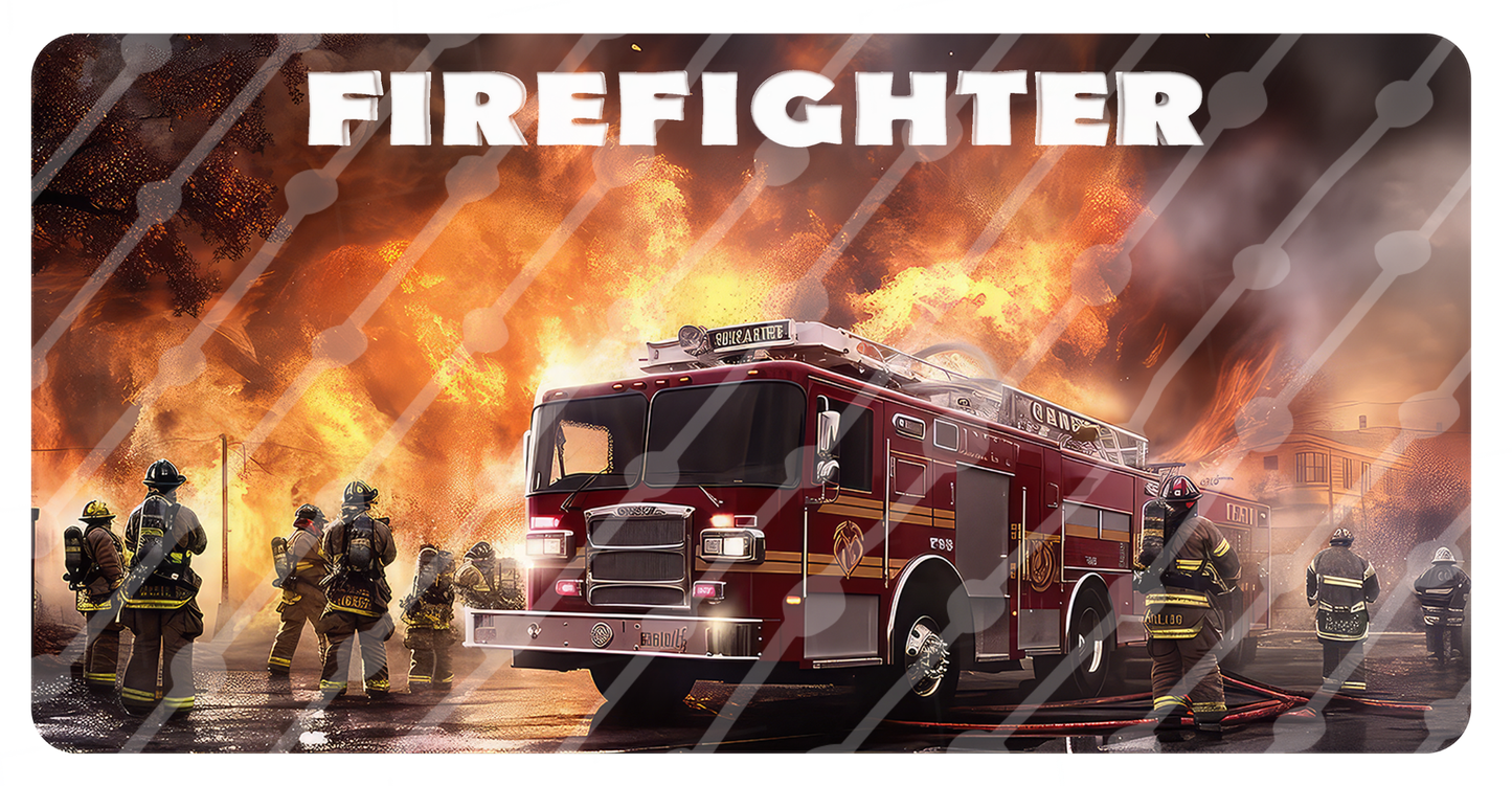 Firefighter License Plate