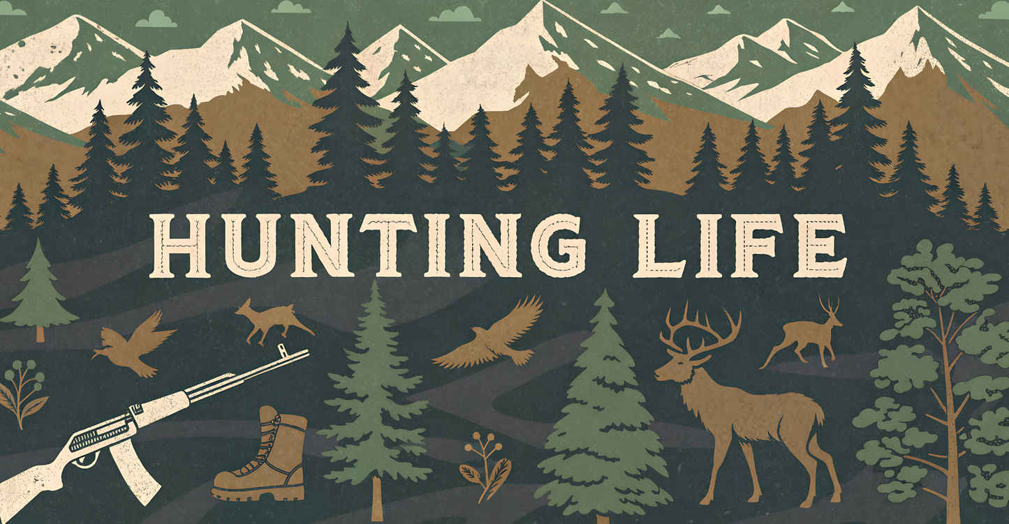 Hunting Life License Plate