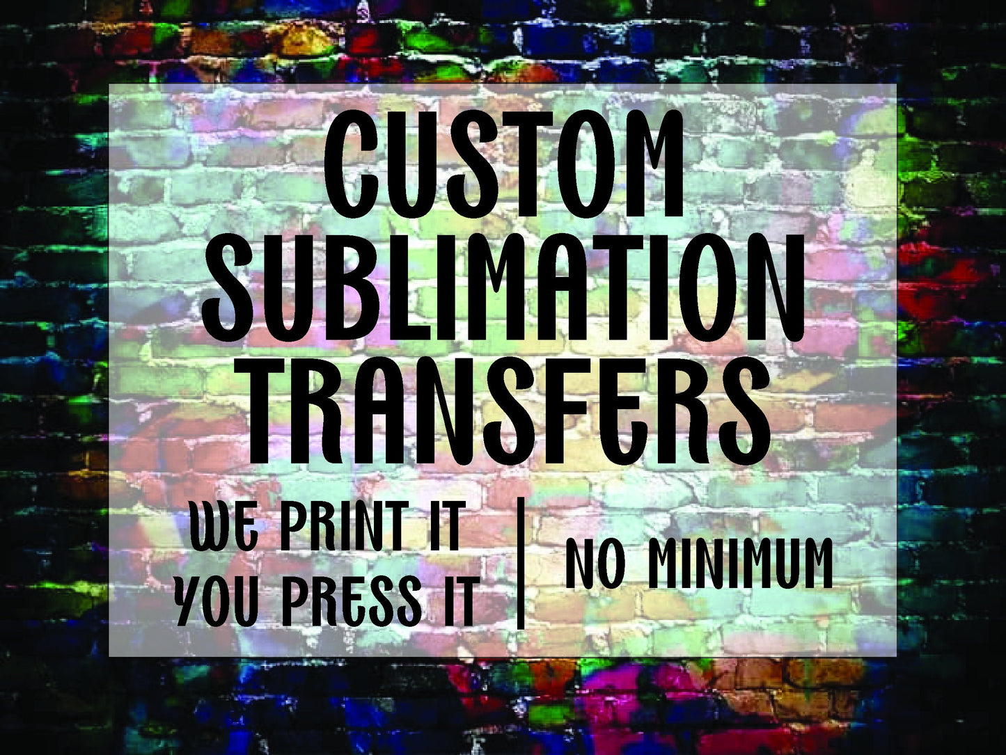Custom Sublimation Transfer