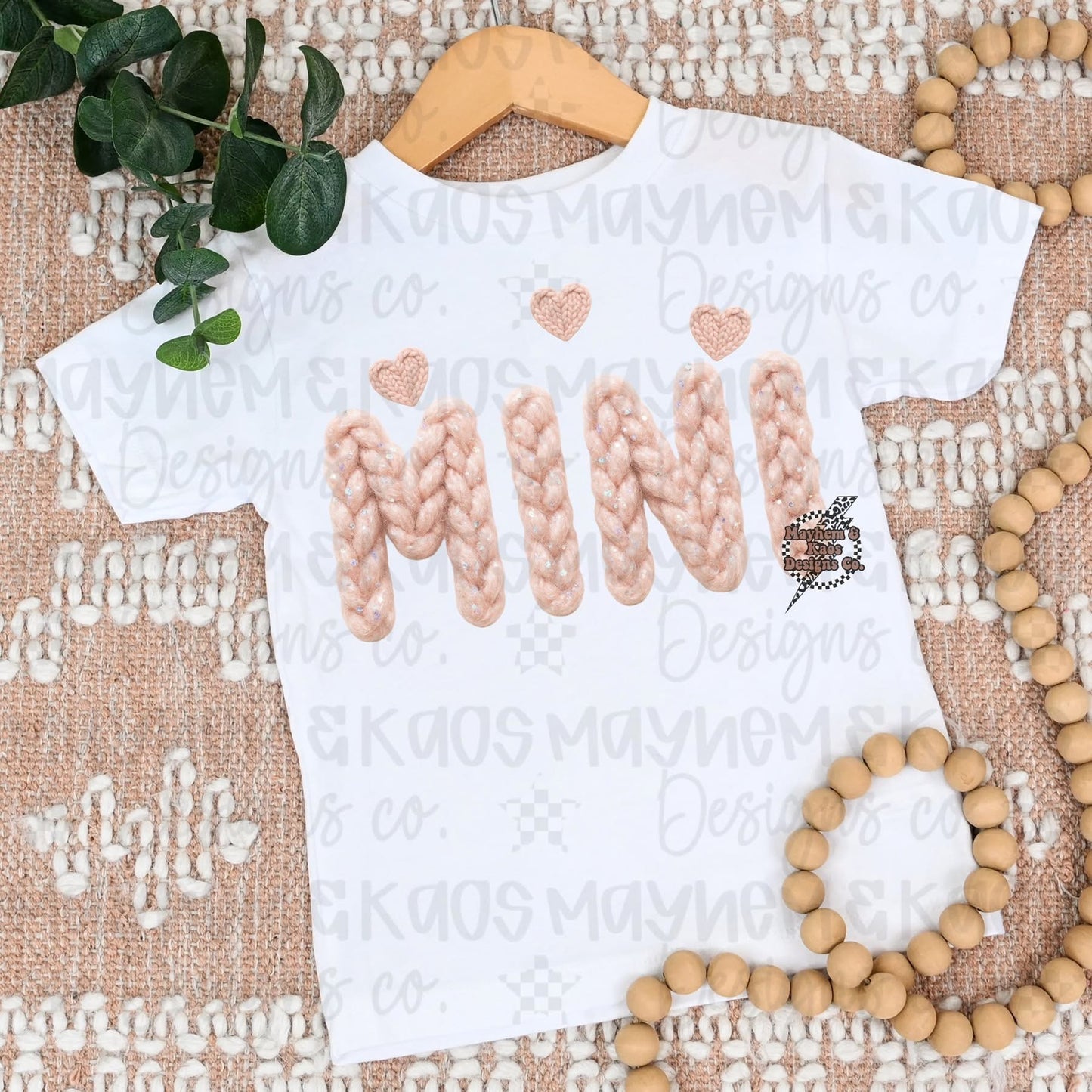 MINI FAUX YARN HEARTS