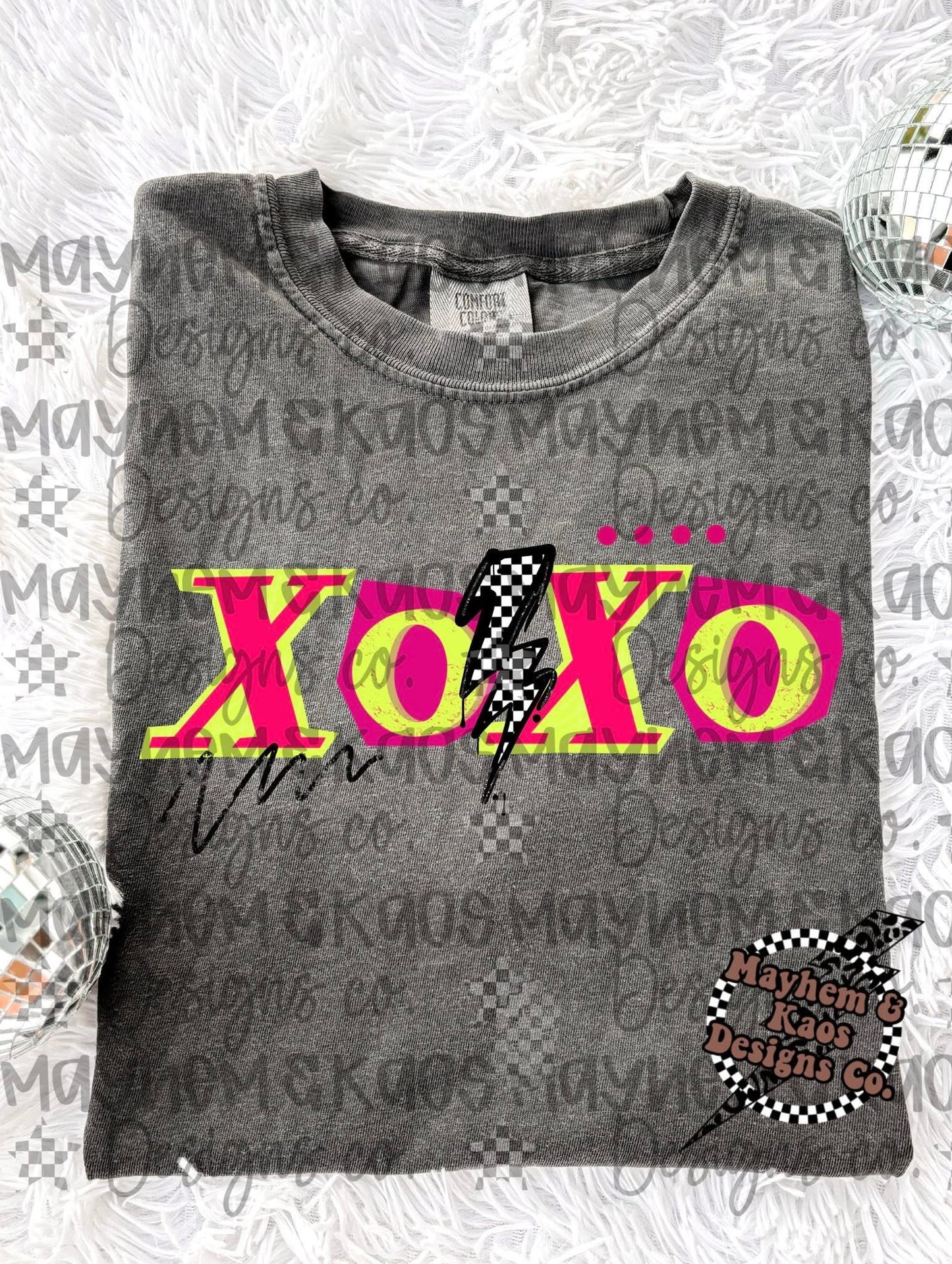 XOXO CHECKERED LIGHTNING