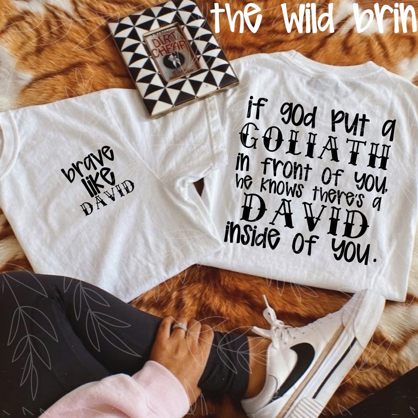 Brave like DAVID -Black Design