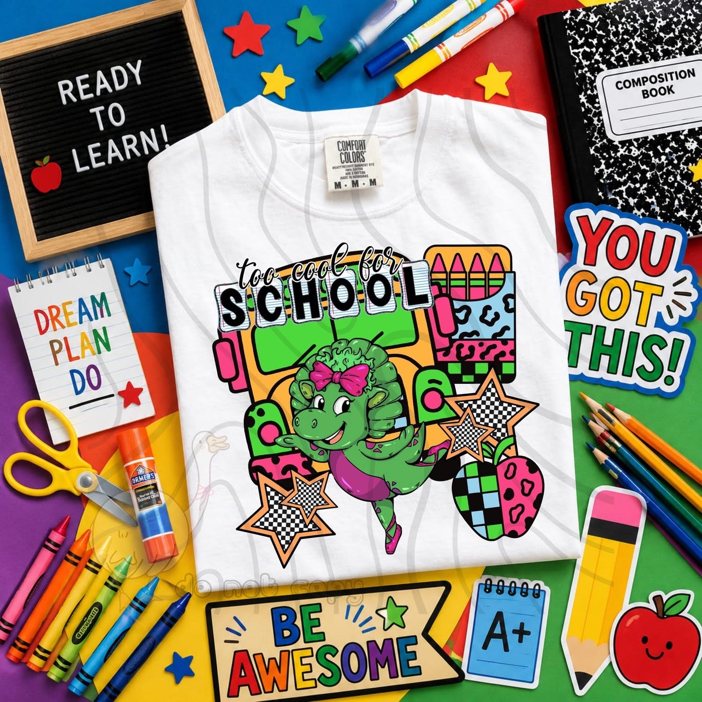 TOO COOL FOR SCHOOL - CHARACTER BUNDLE - FIRST DAY OF SCHOOL - BACK TO SCHOOL