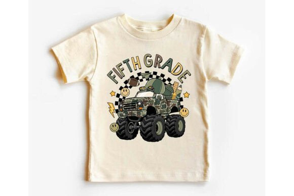 CAMO MONSTER TRUCK - FIRST DAY OF SCHOOL - BACK TO SCHOOL
