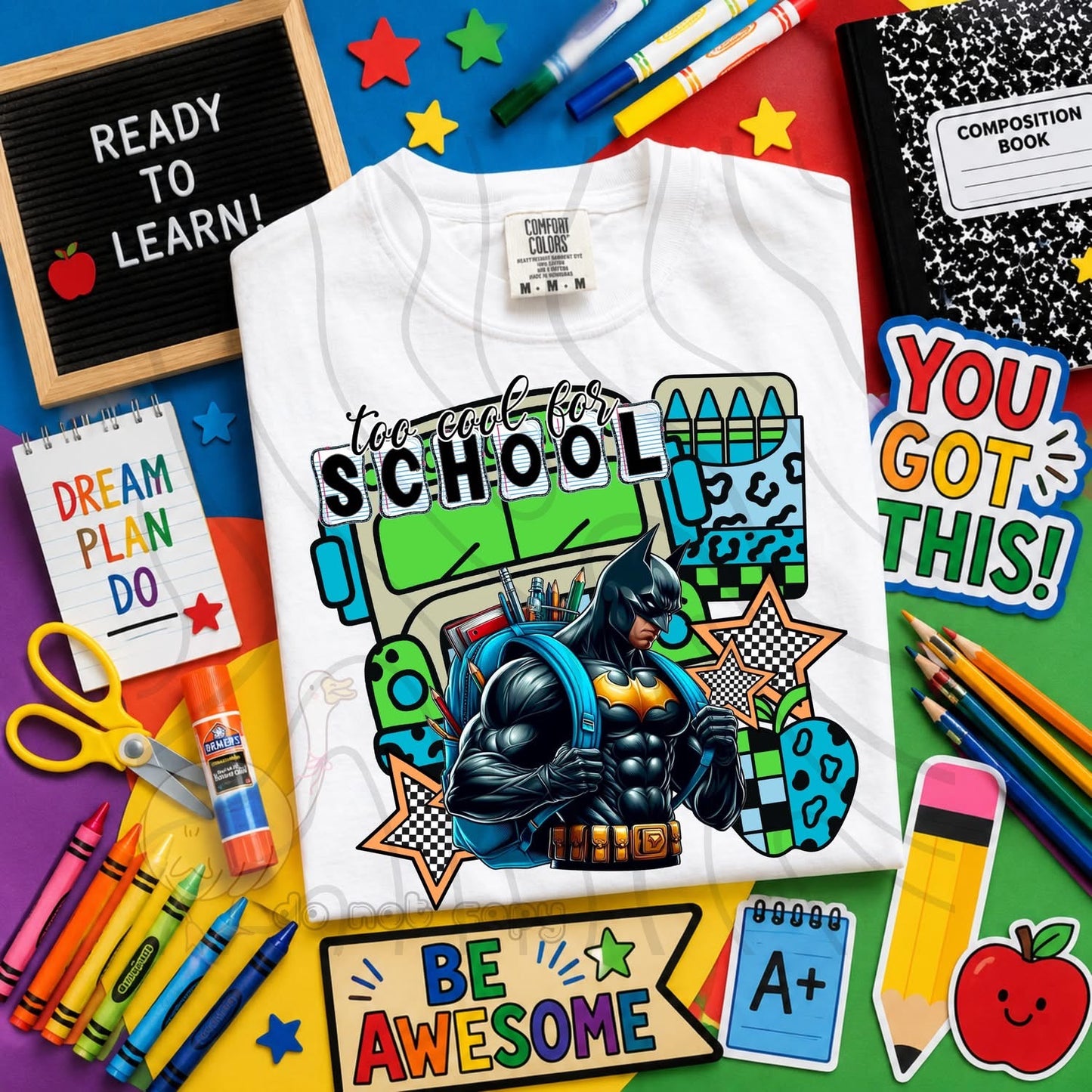 TOO COOL FOR SCHOOL - CHARACTER BUNDLE - FIRST DAY OF SCHOOL - BACK TO SCHOOL