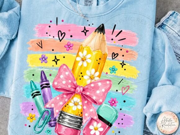 PENCIL BOW - BACK TO SCHOOL
