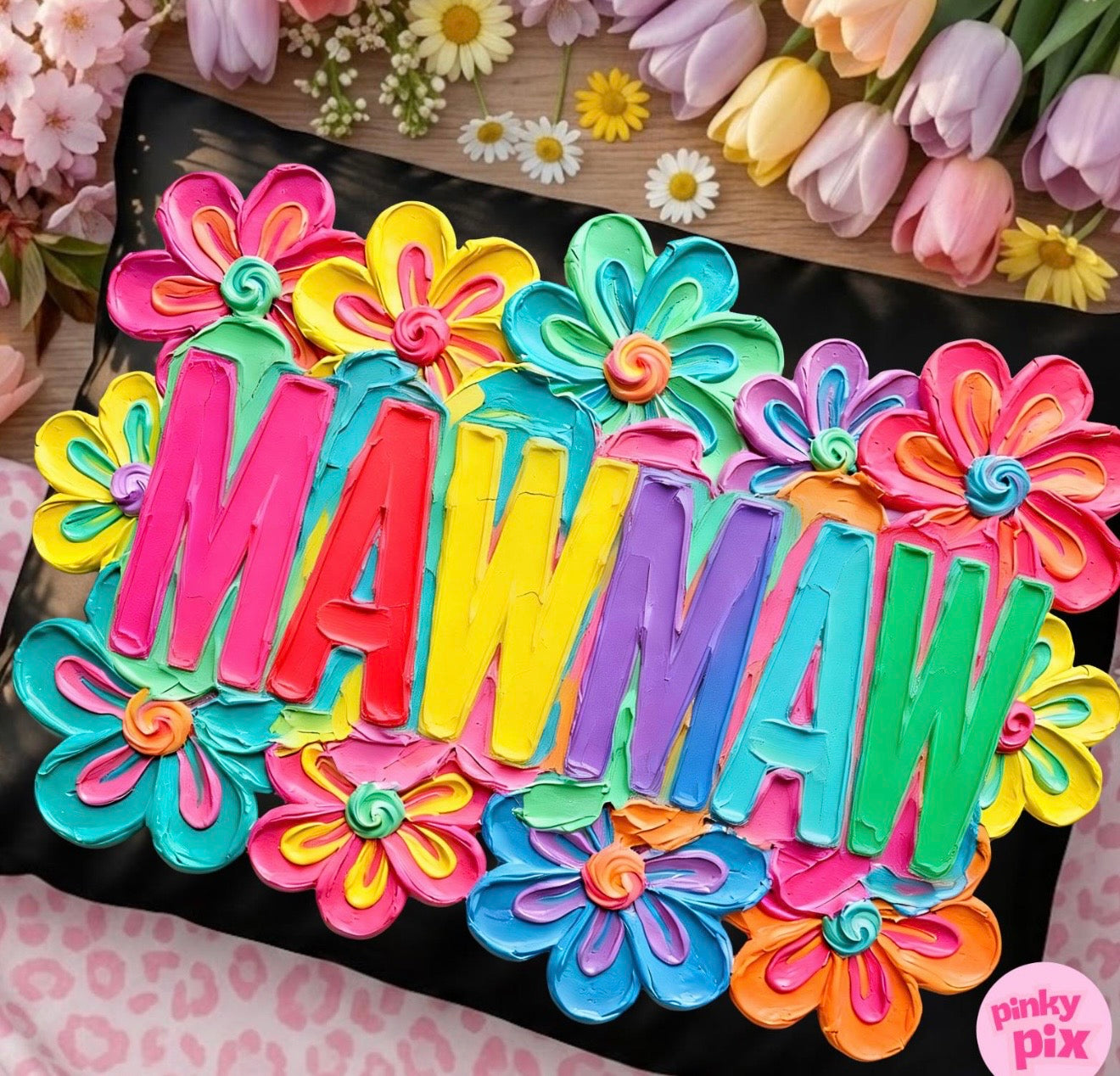 Mama Mini Gigi Nana MAwmaw Yaya Meme Mimi Bright Floral