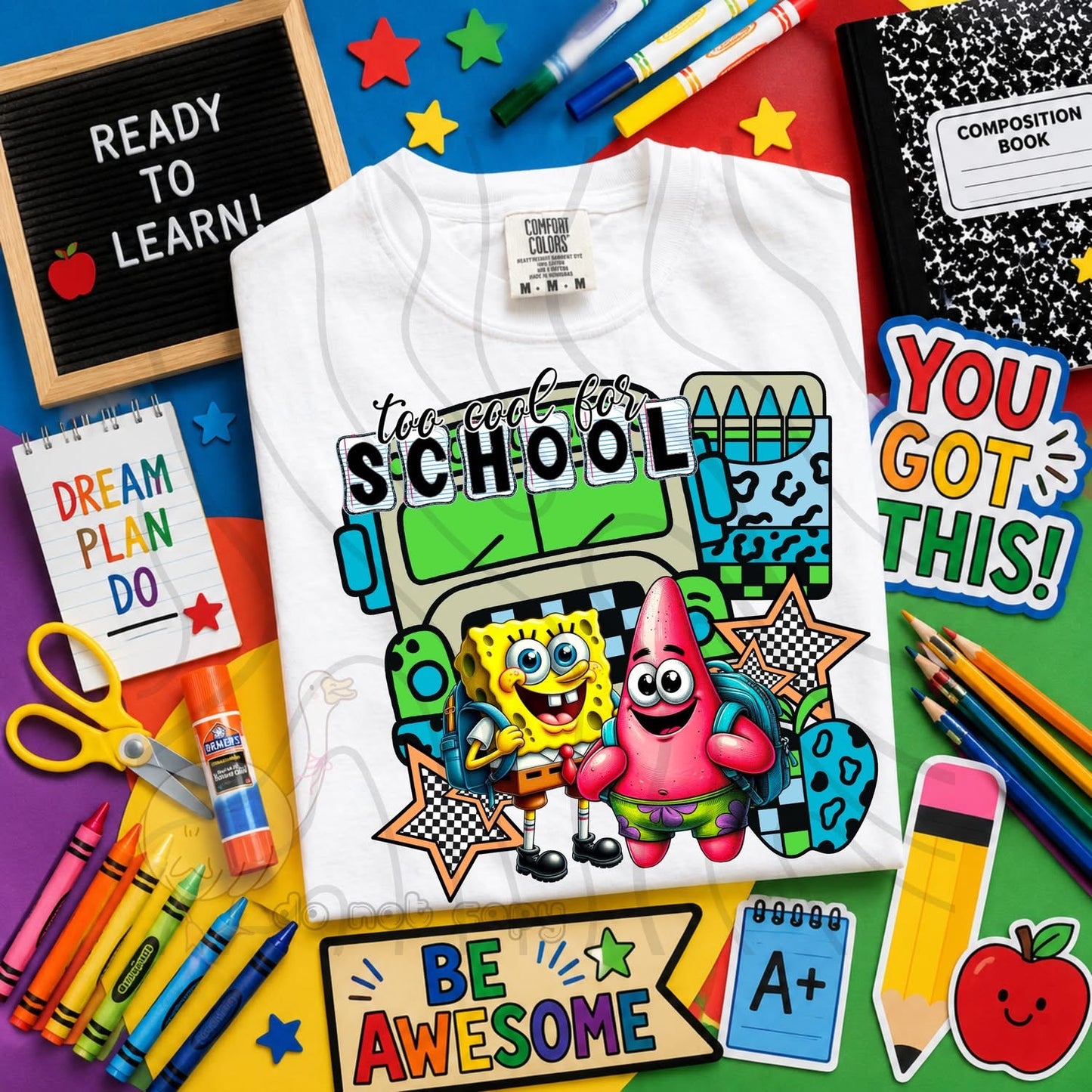 TOO COOL FOR SCHOOL - CHARACTER BUNDLE - FIRST DAY OF SCHOOL - BACK TO SCHOOL