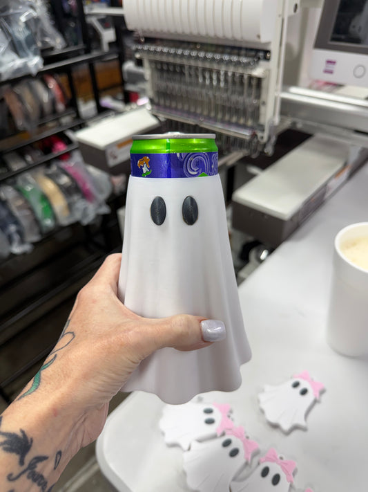 Ghost Can Sleeve Coozie Holder 12oz Standard Can