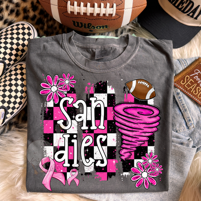 PINK CHECKERED MASCOTS SCHOOL SPIRIT