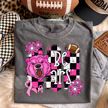 PINK CHECKERED MASCOTS SCHOOL SPIRIT