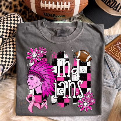 PINK CHECKERED MASCOTS SCHOOL SPIRIT