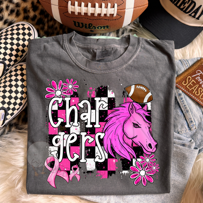 PINK CHECKERED MASCOTS SCHOOL SPIRIT