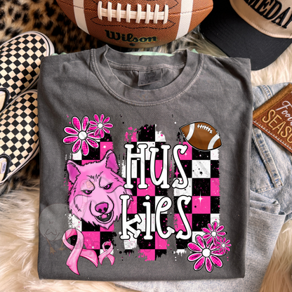 PINK CHECKERED MASCOTS SCHOOL SPIRIT