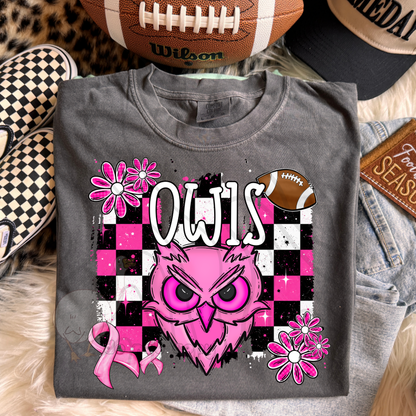 PINK CHECKERED MASCOTS SCHOOL SPIRIT