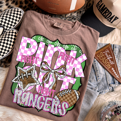 FIGHT FIGHT FIGHT PINK OUT MASCOTS SCHOOL SPIRIT