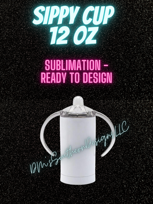 12oz Glossy Sublimation Sippy Cup