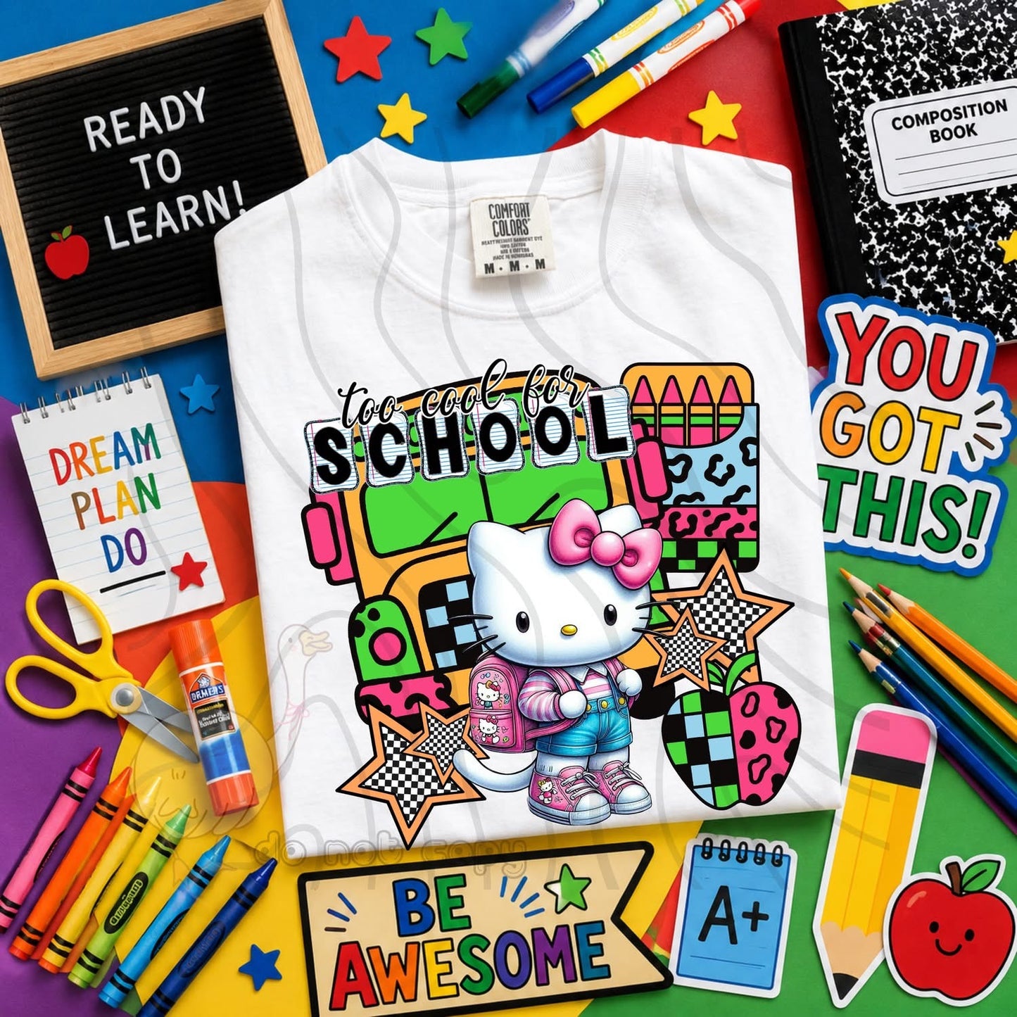 TOO COOL FOR SCHOOL - CHARACTER BUNDLE - FIRST DAY OF SCHOOL - BACK TO SCHOOL
