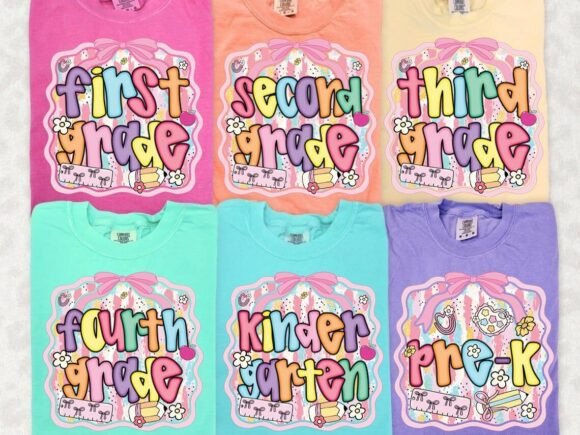 Preppy Back to School - Ready to Press DTF Transfer,  Trucker Hats, Shirts & Transfers
