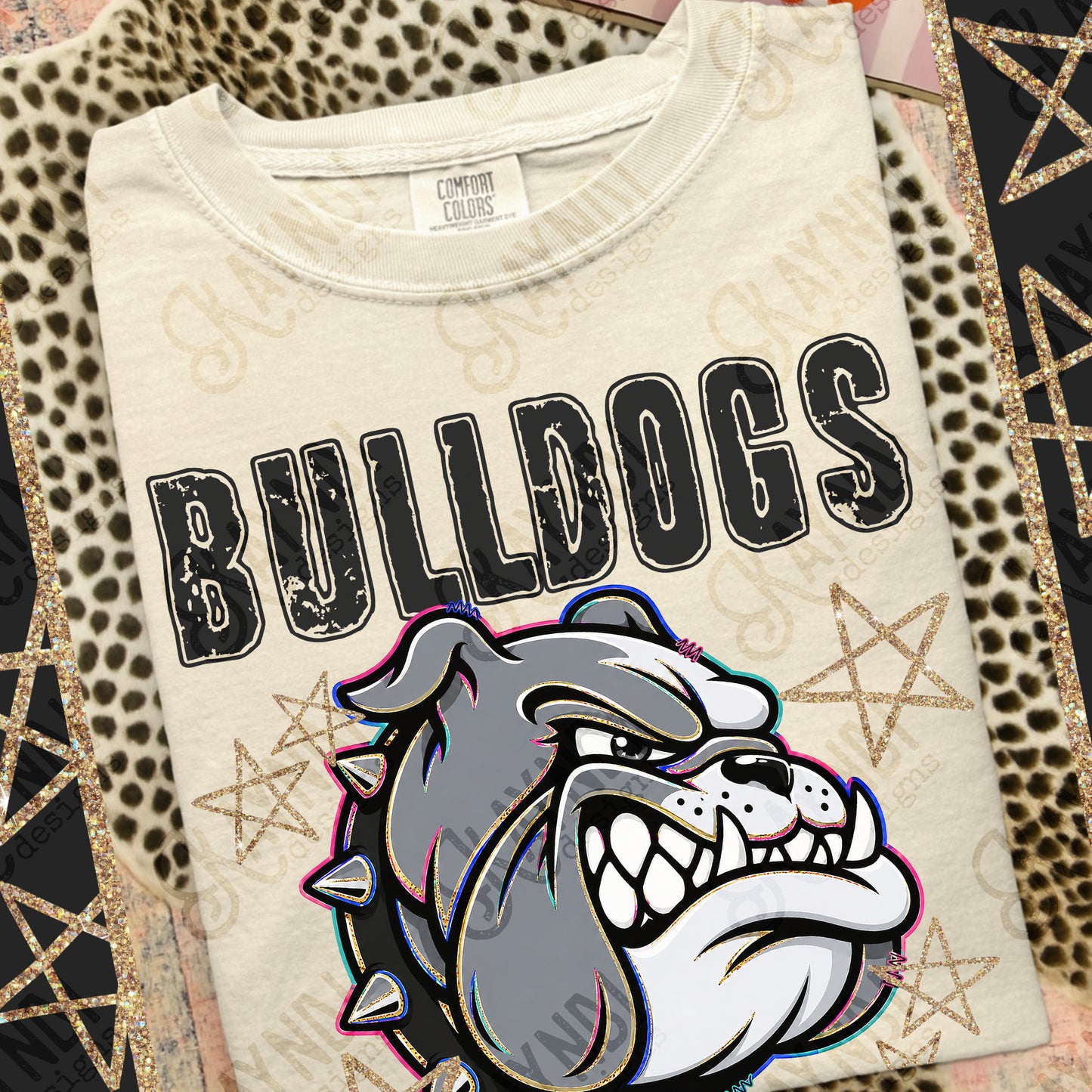 BULLDOGS MASCOT GRUNGE