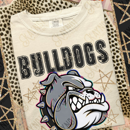 BULLDOGS MASCOT GRUNGE