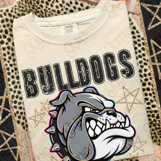 BULLDOGS MASCOT GRUNGE