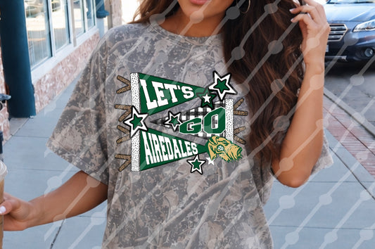 LETS GO AIREDALES PENNANT