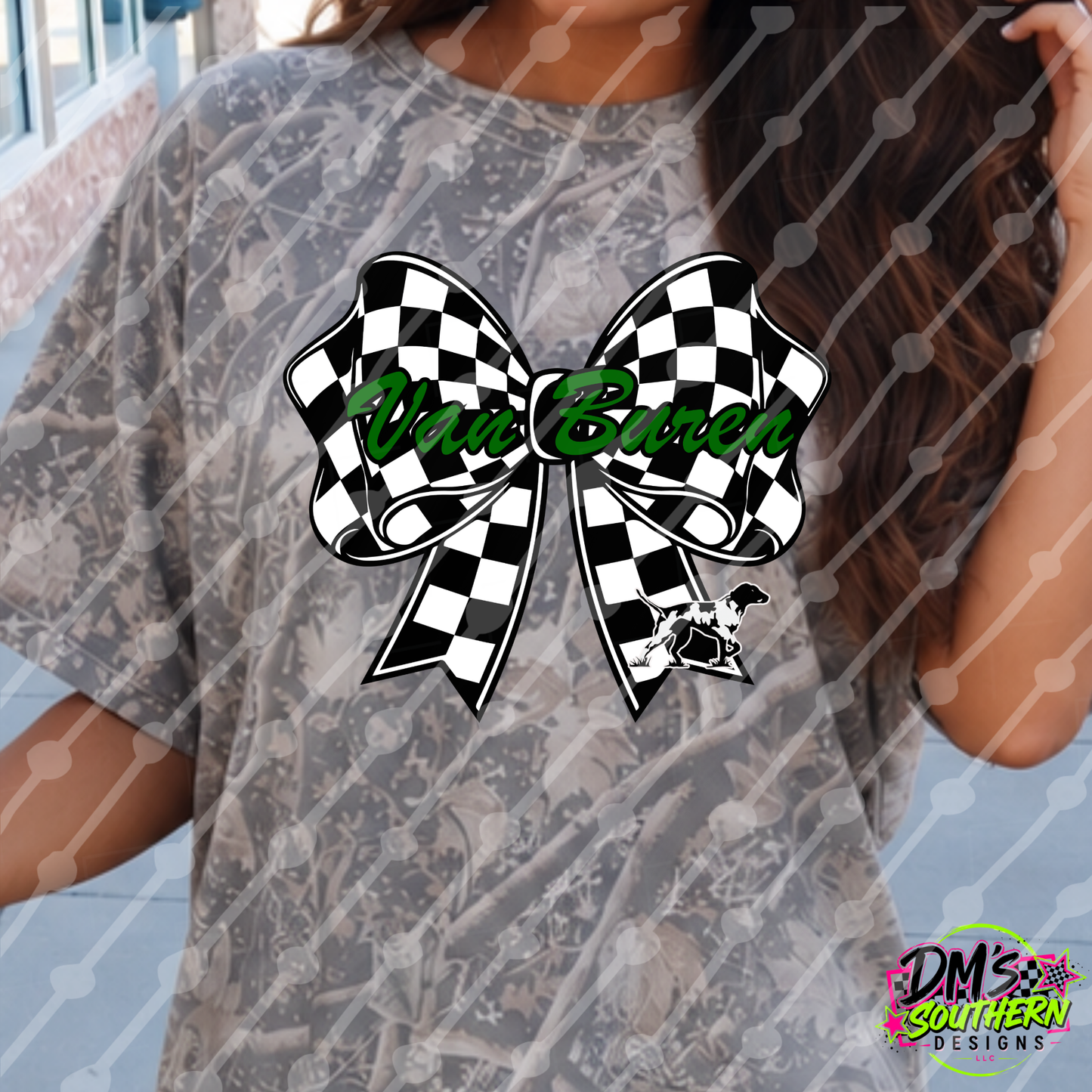 VAN BUREN POINTERS CHECKERED BOW
