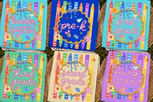 CRAYON PREPPY - FIRST DAY OF SCHOOL - BACK TO SCHOOL