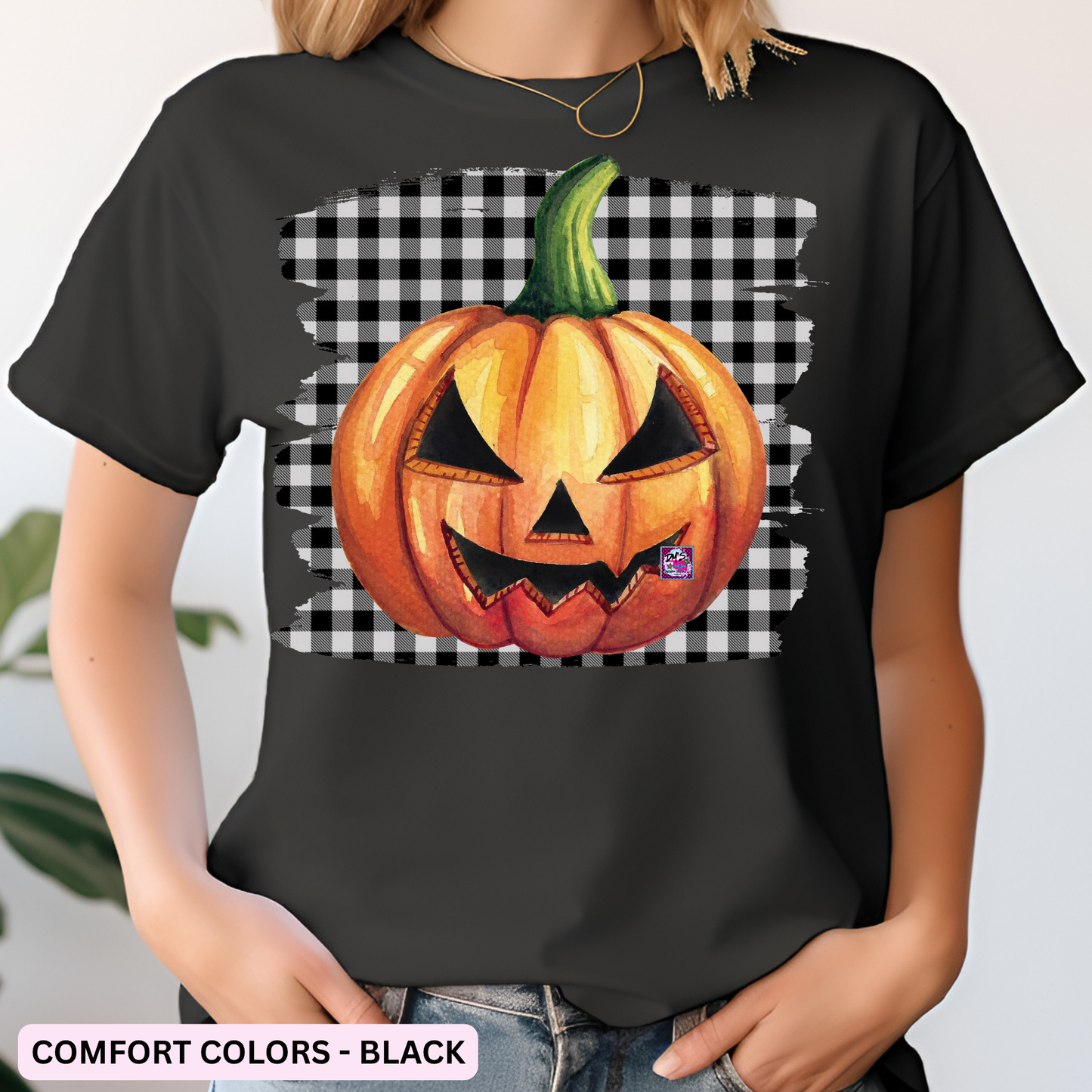 WHITE BUFFALO PLAID PUMPKIN
