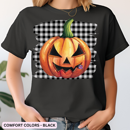 WHITE BUFFALO PLAID PUMPKIN