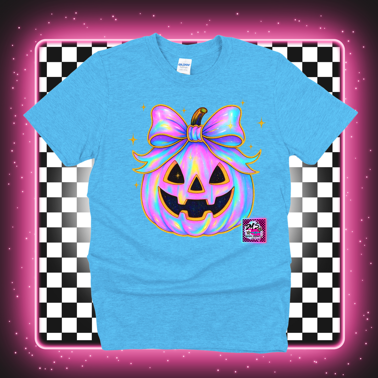 HOLOGRAPIC SKULL PUMPKIN