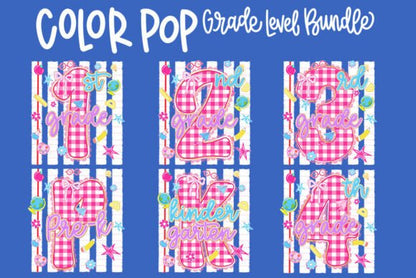 COLOR POP - FIRST DAY OF SCHOOL - BACK TO SCHOOL