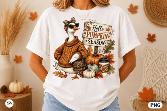 HELLO PUMPKIN SEASON GOOSE