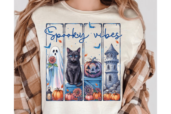 SPOOKY VIBES - BLUE LETTERING