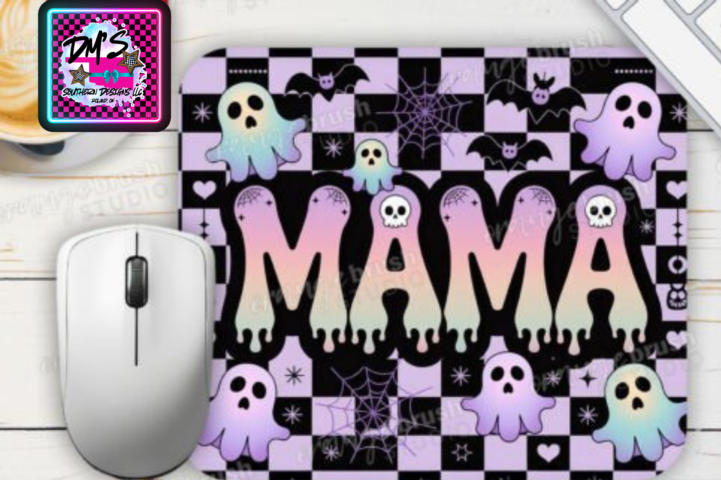 SPOOKY MAMA Mouse Pad