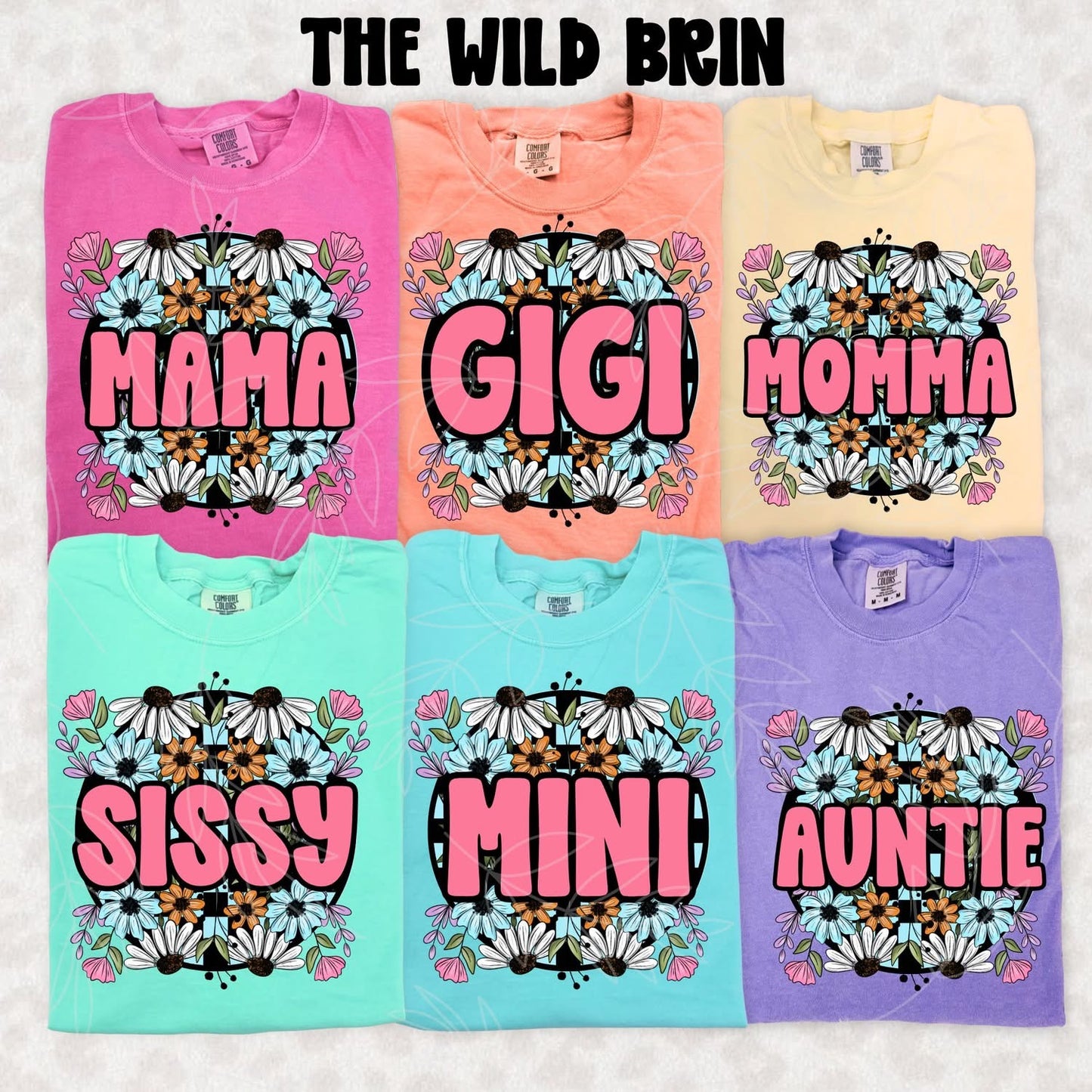 Floral Family Name Designs