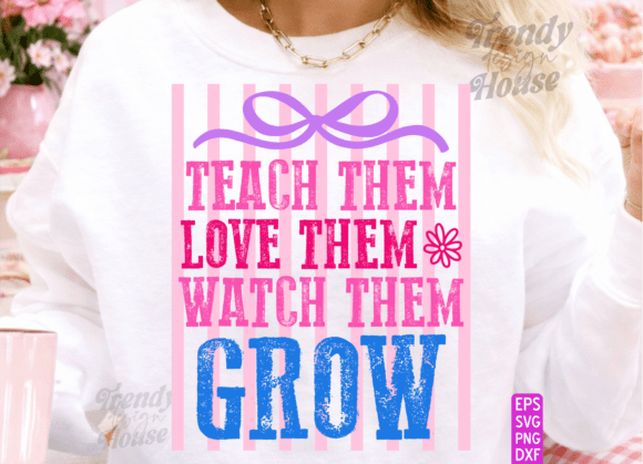 Striped Teacher School Girly Designs