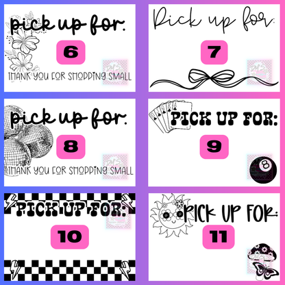 4X6 PICK UP THERMAL STICKERS - LABELS - WHITE LABELS