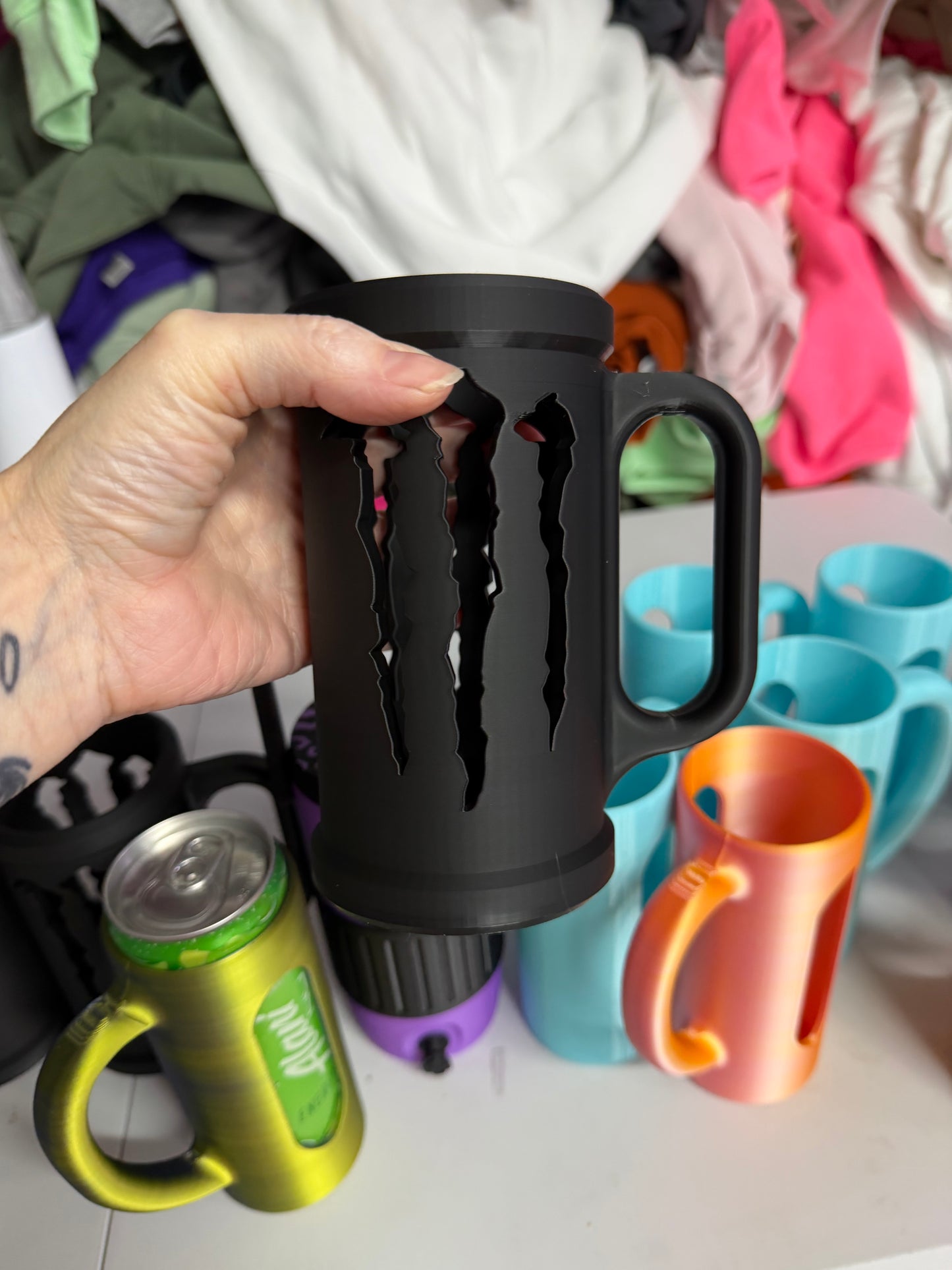 Large Can Drink Holder G H O S T MON-STER TALL BOYS