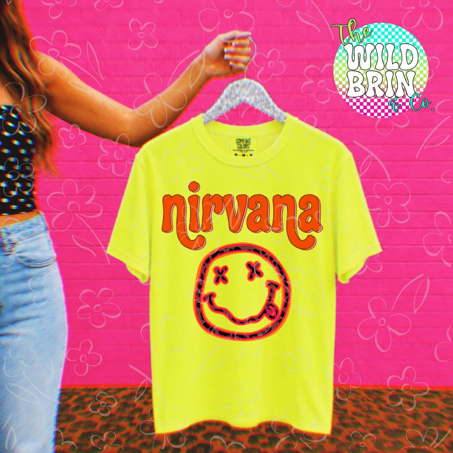Smiley N1RVANA  Trucker Hats, Shirts & Transfers