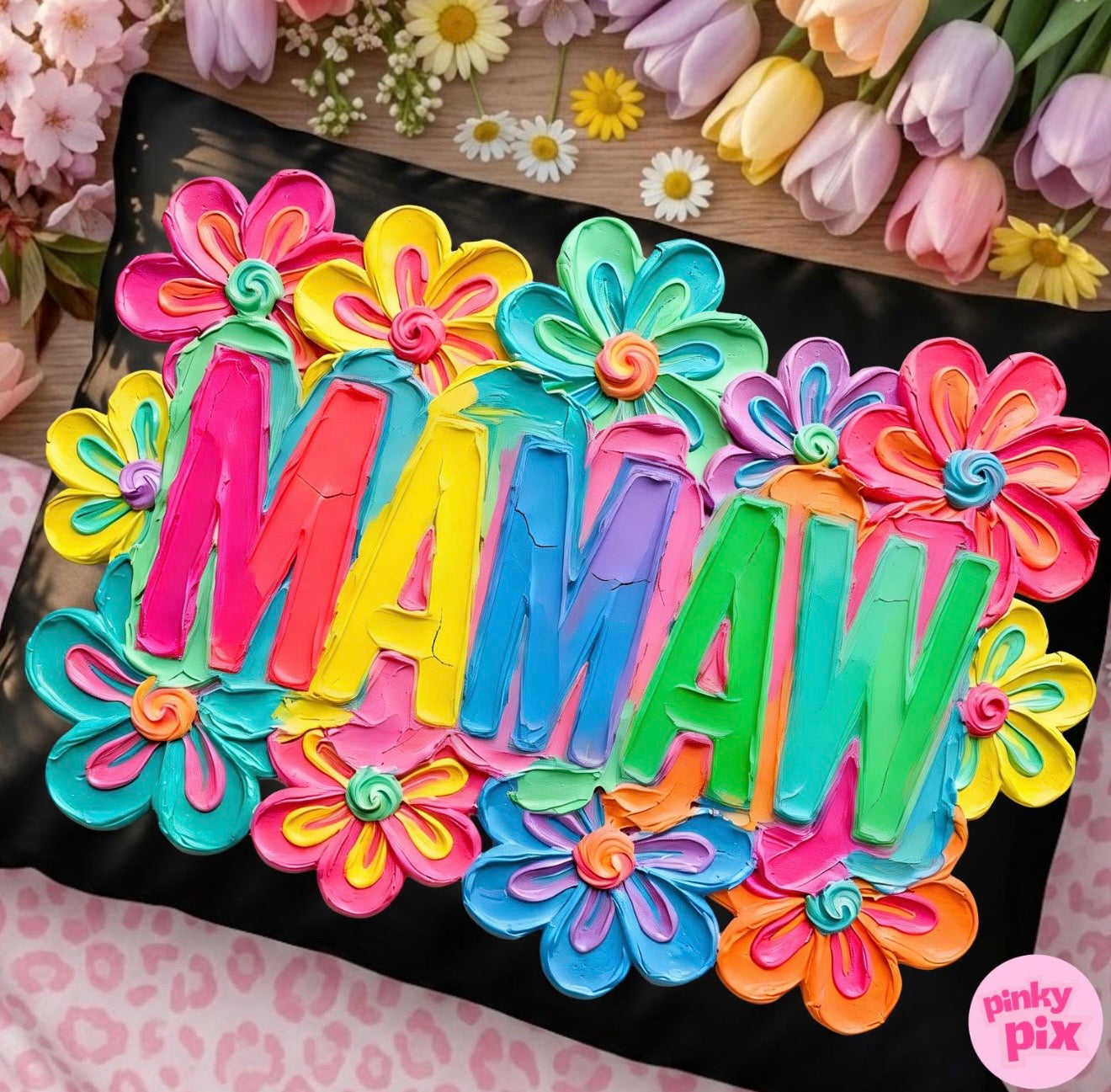 Mom Granny Mamaw Grammy Grandma Bright Floral